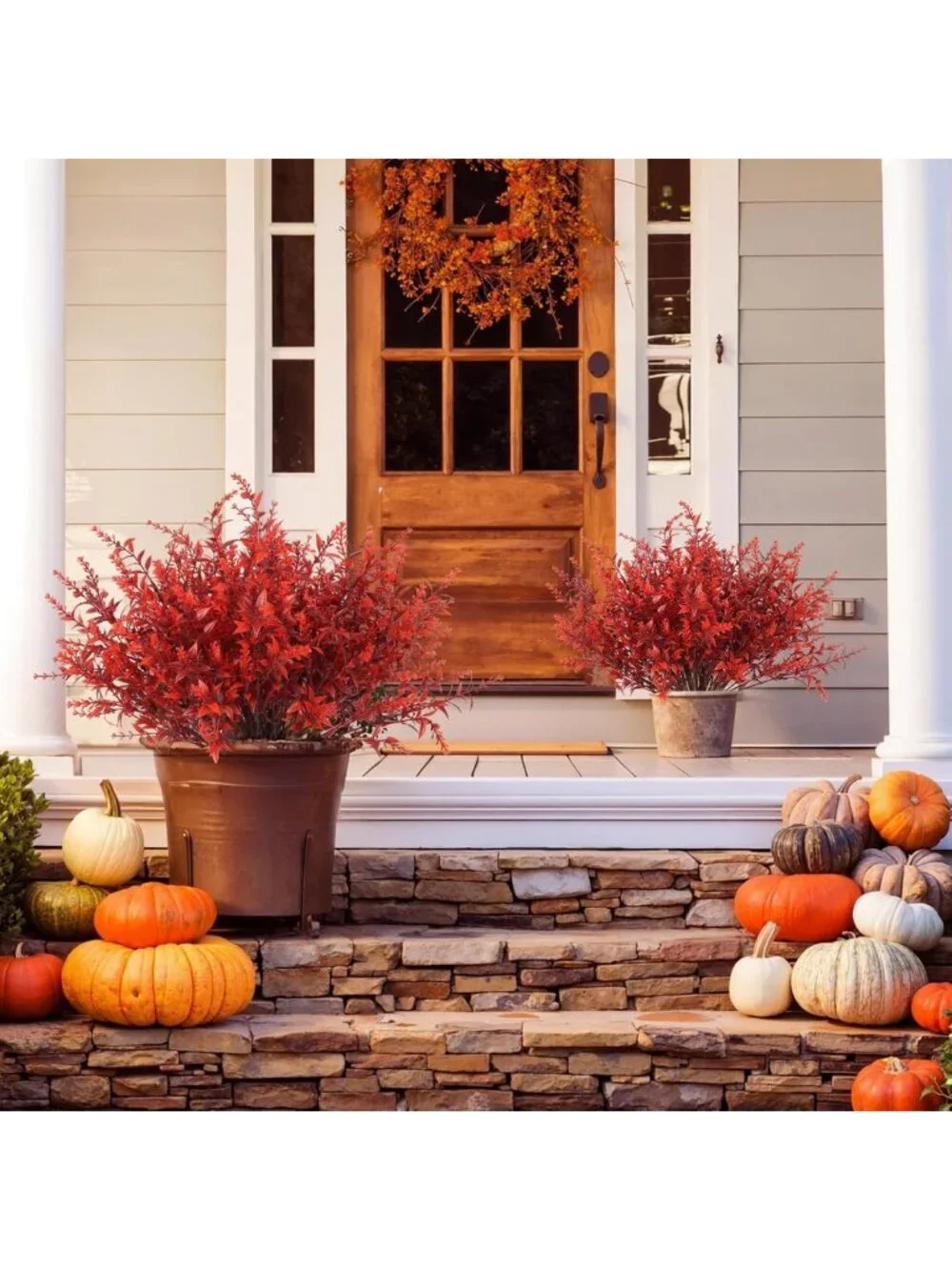 36Pcs Artificial Fall Lavender & Burgundy Flowers - Gothic Home Decor